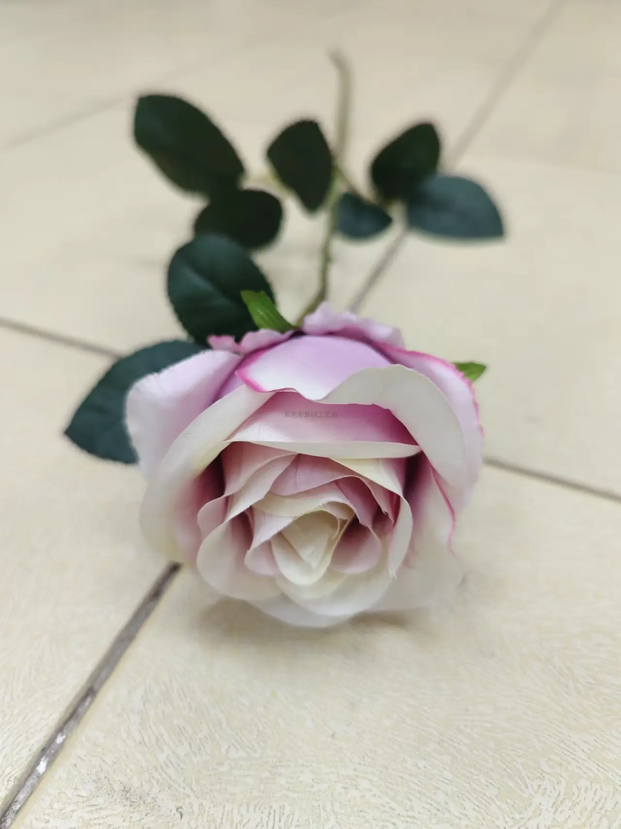燊林仿真花 - 单支苞芯玫瑰花