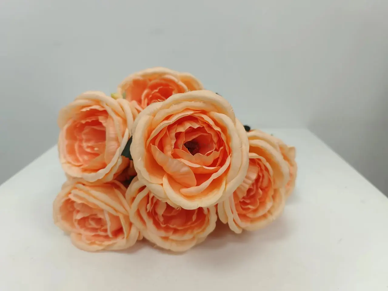 燊林仿真花 - 9头大苞芯玫瑰花束