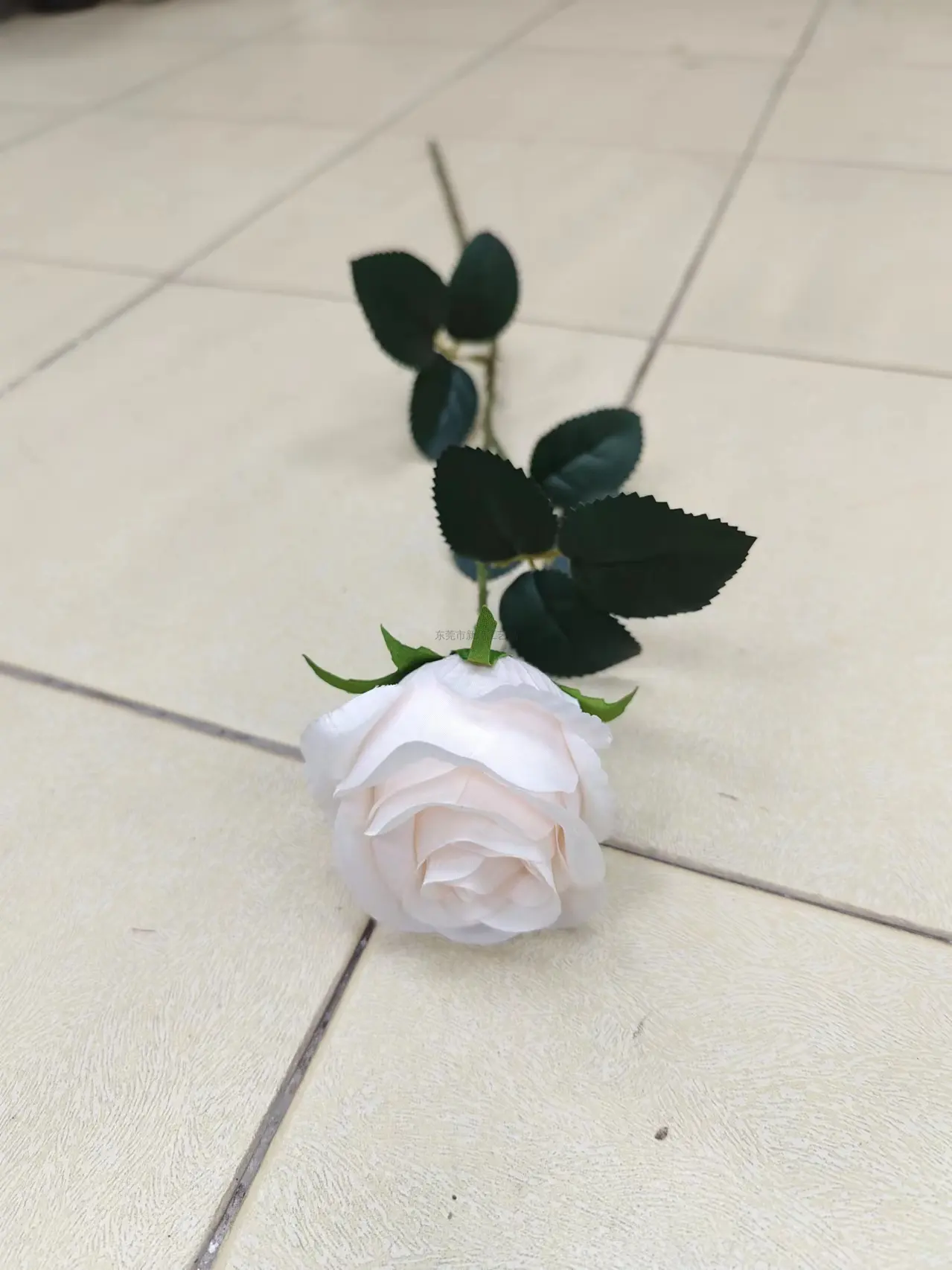 燊林仿真花 - 单支苞芯玫瑰花