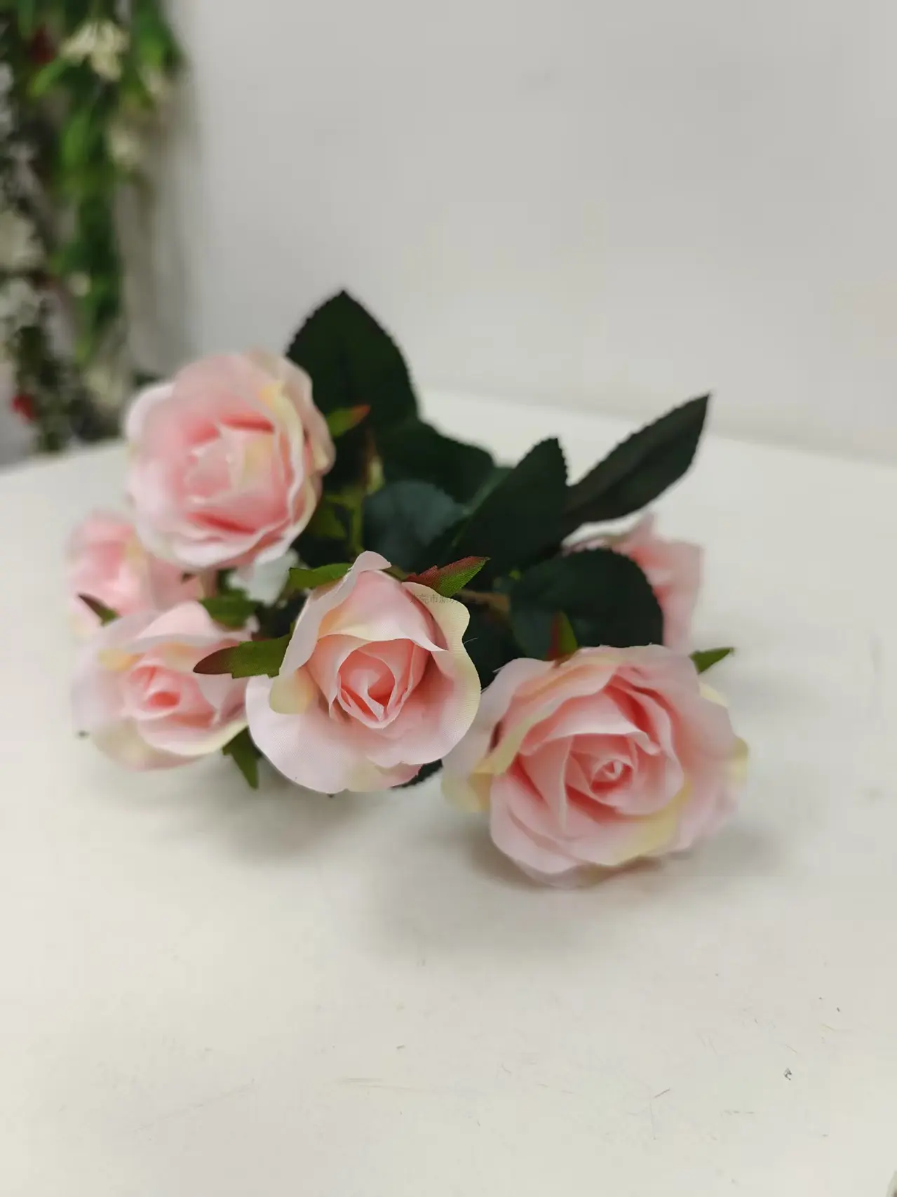 燊林仿真花 - 单支6头725玫瑰花