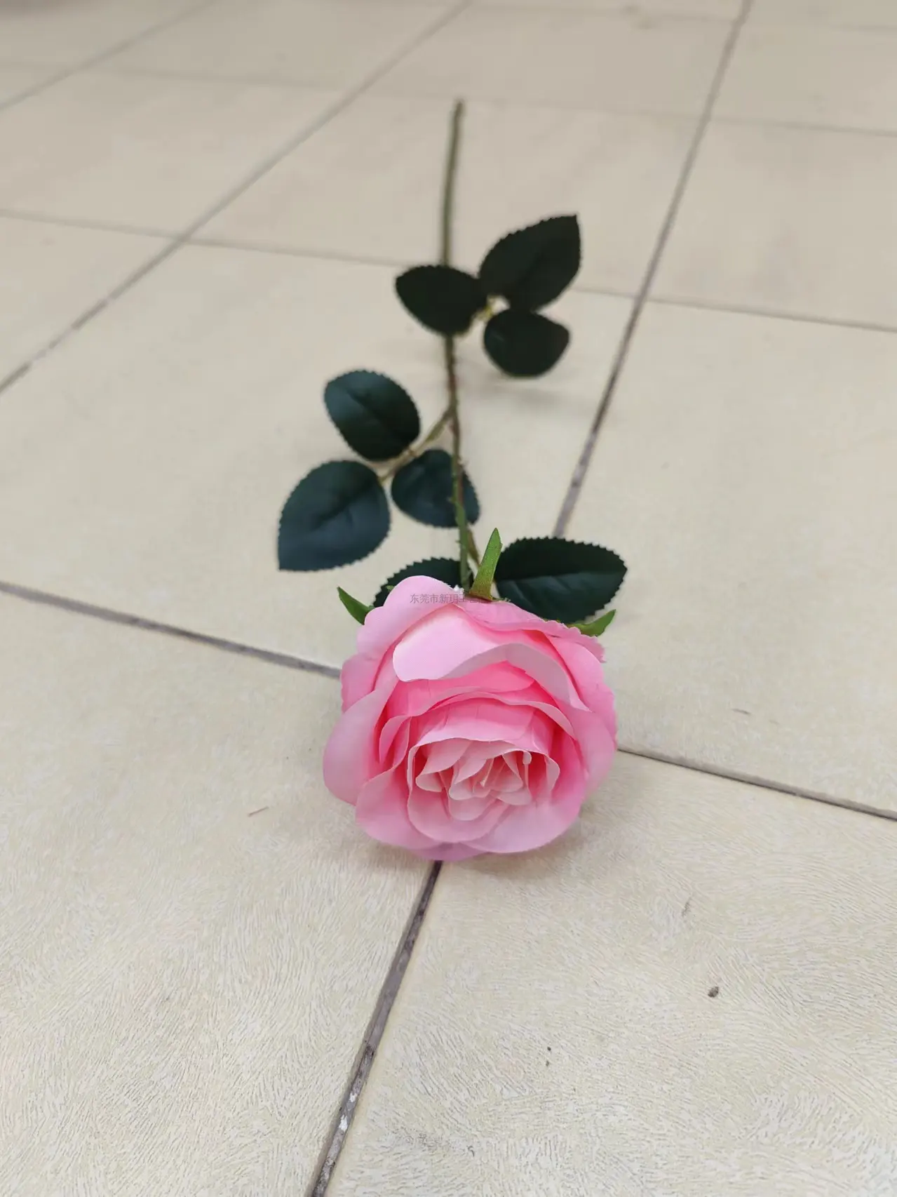 燊林仿真花 - 单支苞芯玫瑰花