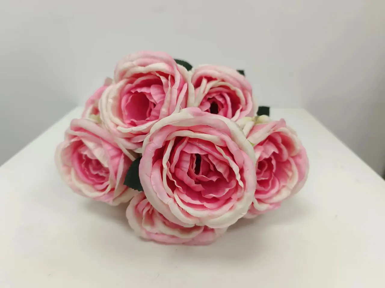 燊林仿真花 - 9头大苞芯玫瑰花束