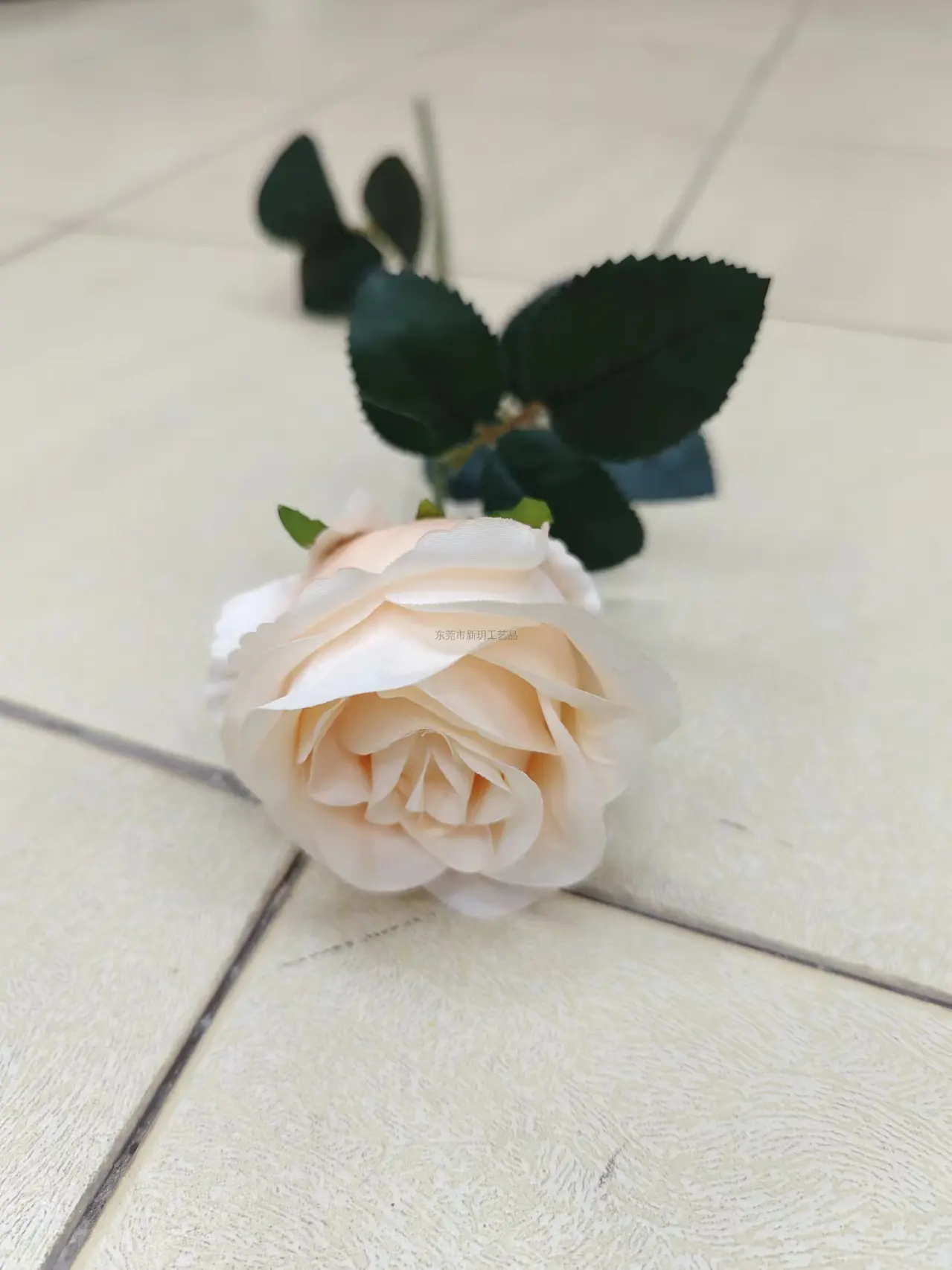 燊林仿真花 - 单支苞芯玫瑰花
