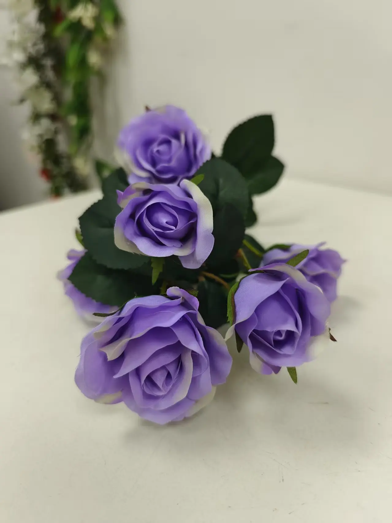 燊林仿真花 - 单支6头725玫瑰花