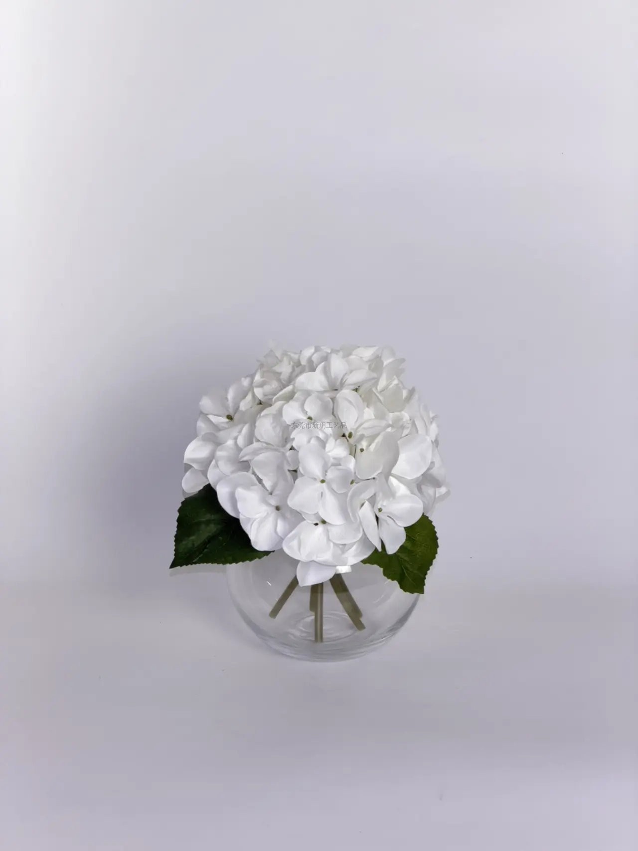 燊林仿真花 - 经典绣球花玻璃杯26023