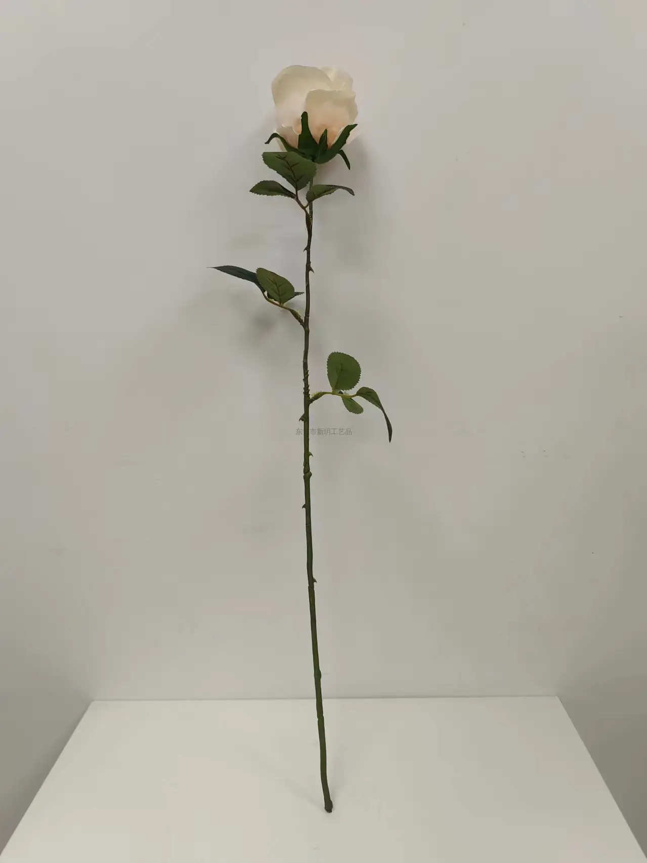 燊林仿真花 - 单支苞芯玫瑰花